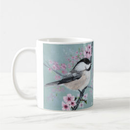 Meise und Kirschblüten Kaffeetasse