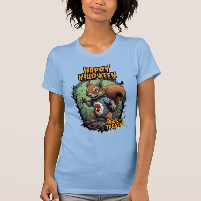 Meissling-Eichhörnchen - Trick oder Trete T-Shirt (Vorderseite)