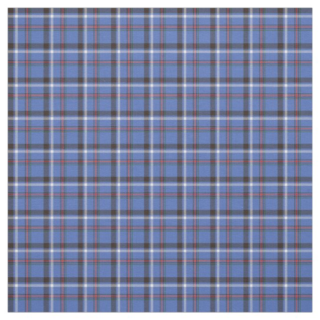 Meist blaues Kariertes Muster Stoff (Muster)