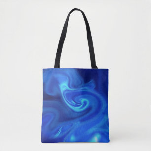 Meist dunkelblaue Wirbel auf Totbeutel Tasche
