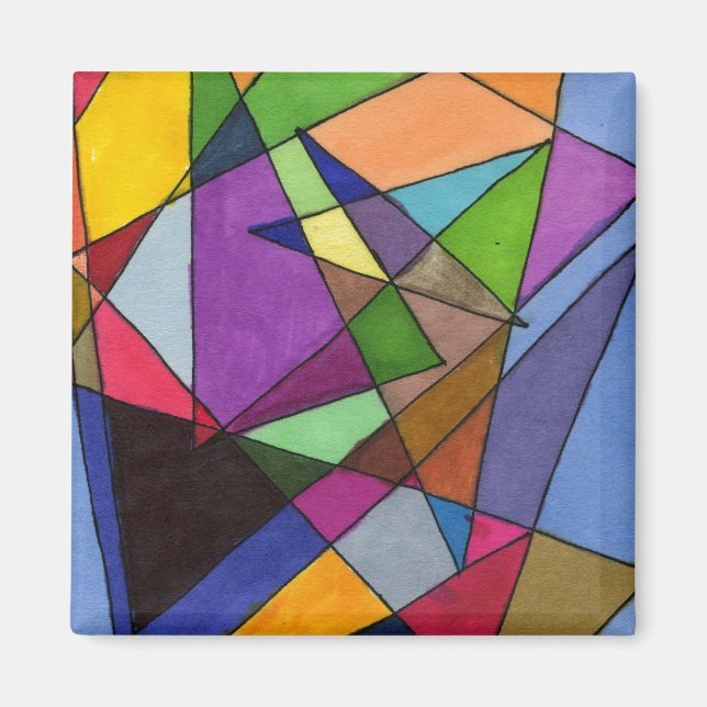"Meistens Akutes" Abstrakt Art Magnet (Vorne)