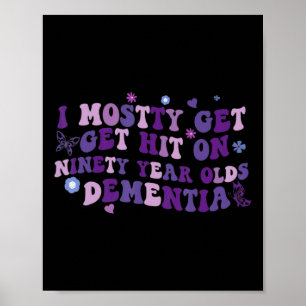 Meistens auf Lila Demenz Alzheimerheimer treffen Poster