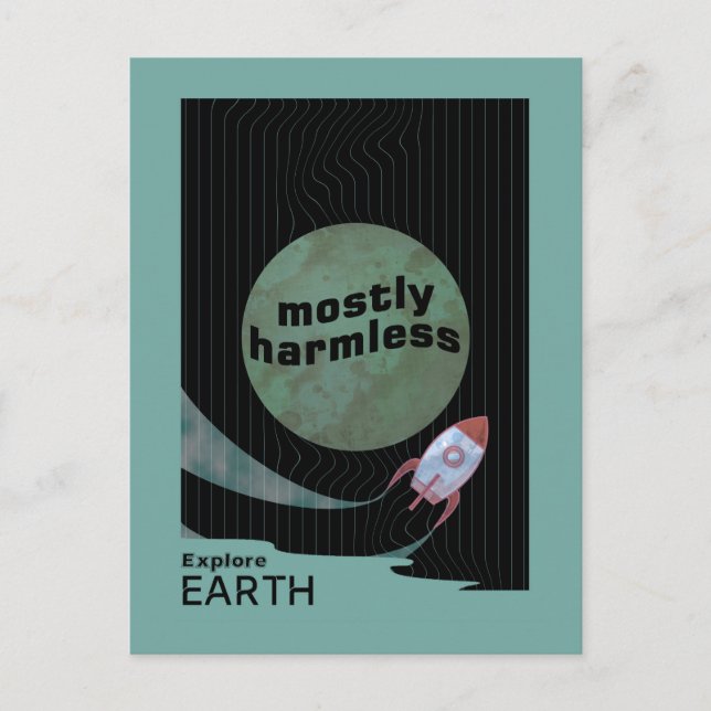 meistens harmlos postkarte (Vorderseite)