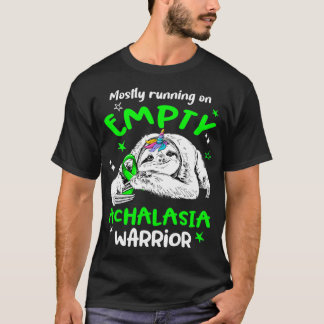 Meistens läuft auf leerem Achalasie-Krieger T-Shirt