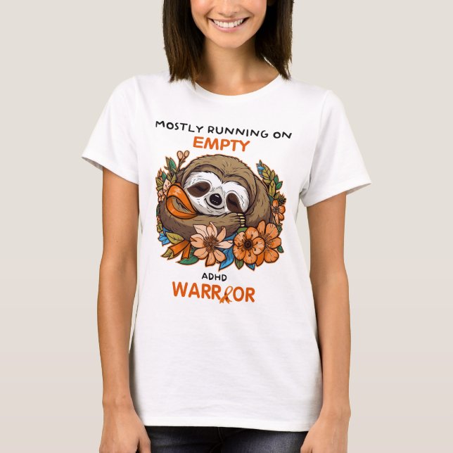 Meistens läuft es auf leerem ADHS Warrior Shirt, A T-Shirt (Vorderseite)