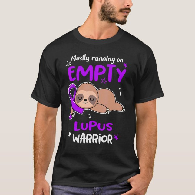 Meistens läuft man auf leerem Lupus-Krieger T-Shirt (Vorderseite)