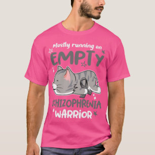 Meistens läuft man auf leerem Schizophrenia-Kriege T-Shirt