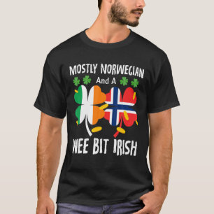 Meistens norwegisch und ein WBit irisch St Patrick T-Shirt