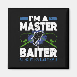 Meister-Beißer-Shirt Lustig Angeln Fischer Fisch Magnet