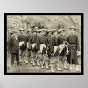 Meister-chinesisches Schlauch-Team Amerika Sd 1888 Poster