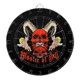 Meister der Hölle Gothic-Schädel und Cherubim-Desi Dartscheibe