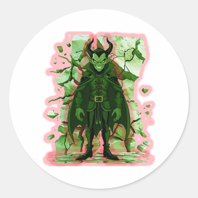 Meister der Schatten Runder Aufkleber (Vorderseite)