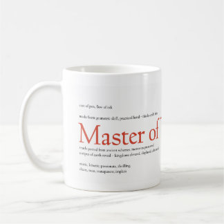 Meister der Typografie Kaffeetasse