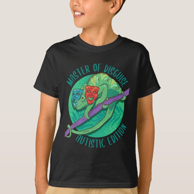Meister der verblüffenden Autismus Aufklärung Mona T-Shirt (Vorderseite)