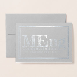 Meister des Ingenieurstudiums gratulieren Folienkarte