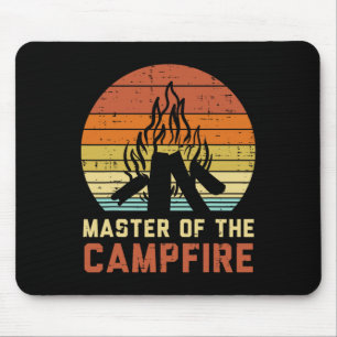 Meister des Lagerfeuer-Abendrot Retro Lagerfeuer C Mousepad