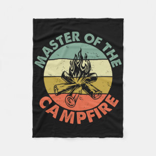 Meister des Lagerfeuer-Vater-Camping-Shirts Campin Fleecedecke