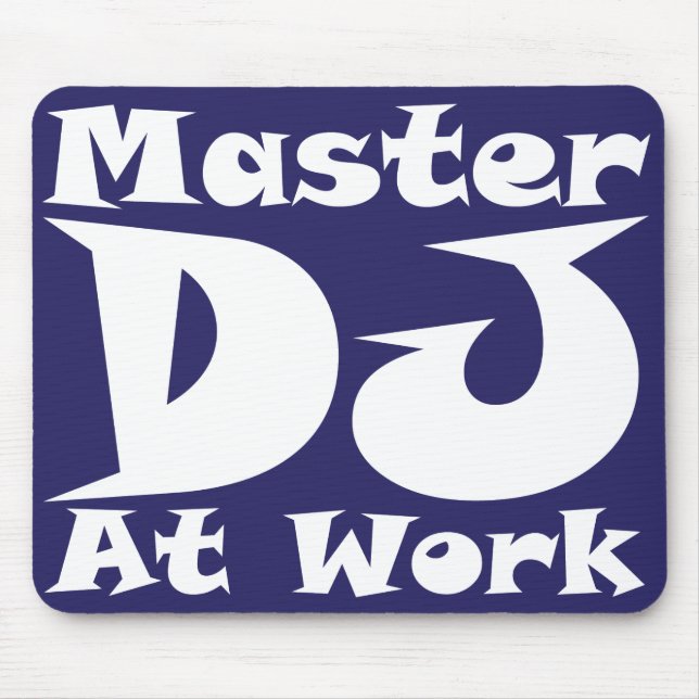 Meister DJ bei der Arbeit Mousemat Mousepad (Vorne)