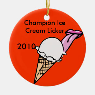 Meister-Eiscreme Licker Keramikornament
