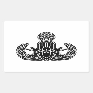 Meister-EOD-Schablone Rechteckiger Aufkleber