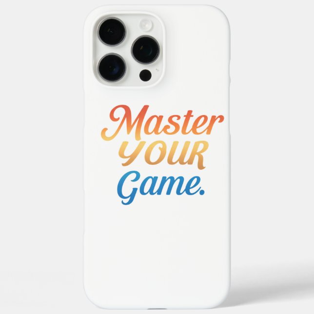 Meister Ihres Spiels iPhone 16 Pro Max Hülle (Rückseite)