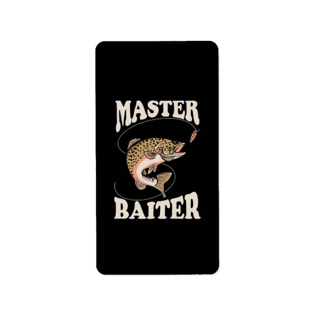 Meister-Köder-Angler Adressaufkleber (Vorne)