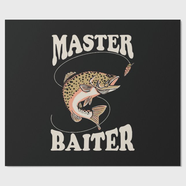 Meister-Köder-Angler Geschenkpapier (Flach)