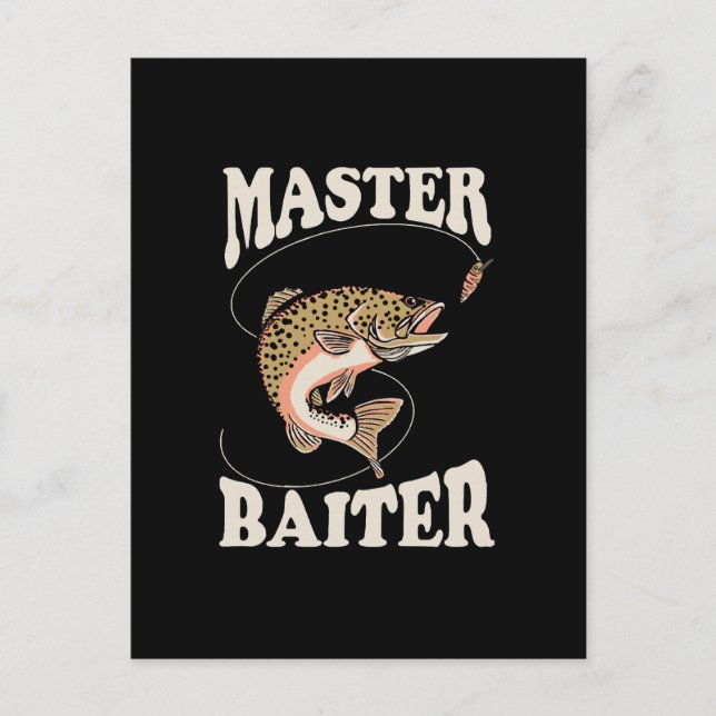 Meister-Köder-Angler Postkarte (Vorderseite)