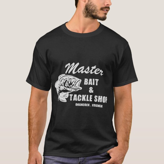 Meister-Köder- und Tackle-Shop T-Shirt (Vorderseite)