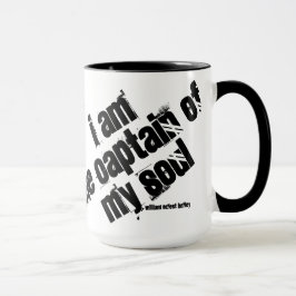 Meister meines Schicksal-Zitats Tasse