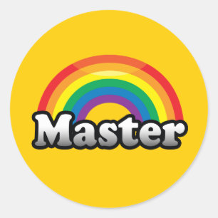 MEISTER STOLZ RUNDER AUFKLEBER