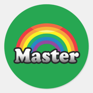 MEISTER STOLZ RUNDER AUFKLEBER