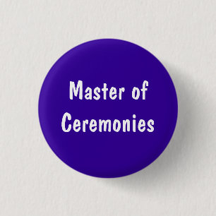 Meister von Zeremonien Button