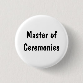Meister von Zeremonien Button