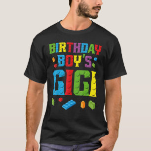Meisterbauer Geburtstagsjunge Gigi Gebäude Bricks T-Shirt