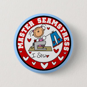 Meisterin der Schneiderin Button