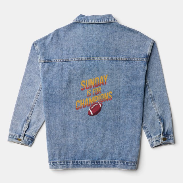 Meisterschaftstraum Jeansjacke (Rückseite)