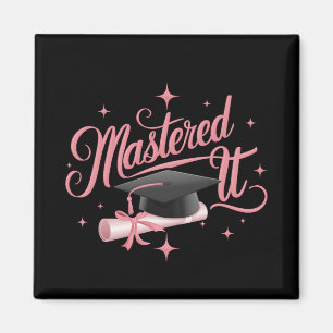 Meisterte es Master-Abschluss Absolvent MBA-Abschl Magnet
