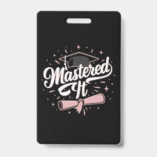 Meisterte Es Master-Absolvent MBA-Abschluss Ausweis