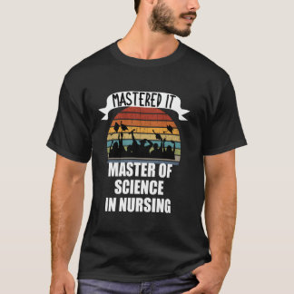 Meisterte es Master of Science Nursing Retro MSN G T-Shirt