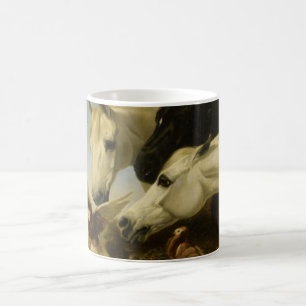 Meisterwerkpferd u. -taube, die John-Heringe malen Kaffeetasse