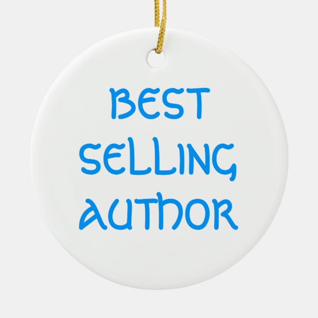 MEISTGEKAUFTE AUTOR Weihnachtsverzierung Keramik Ornament (Vorne)