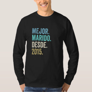 Mejor Marido Desde 2015 7. Hochzeitstag 7 T-Shirt
