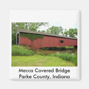 Mekka Covered Bridge Magnet
