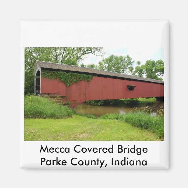 Mekka Covered Bridge Magnet (Vorne)