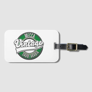 Mekka Saudi-Arabien Vintage-Logo Gepäckanhänger