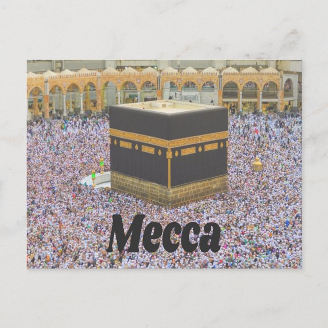 Mekka Saudi-Arabiens Islams heiligste Stadt, Kaaba Postkarte (Vorderseite)
