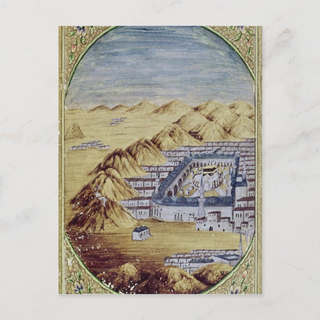 Mekka umgeben von den Bergen von Arafa Postkarte (Vorderseite)
