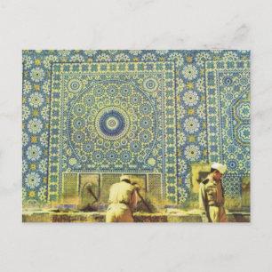 Meknes, muslimische Waschstelle Postkarte
