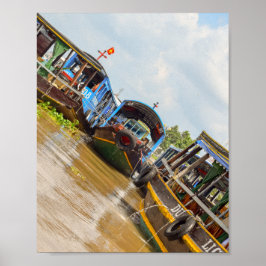 Mekong-Fluss in Vietnam Poster